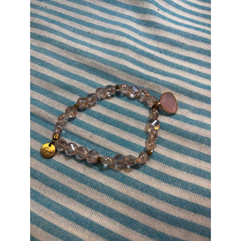 #31. Erimish Iridescent Crystal & Rose Quartz Charm Bracelet